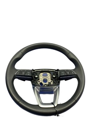 2017-2021 Audi Q7 Black Steering Wheel Assembly with Control Buttons and Paddle Shifters - Front (Used OEM)