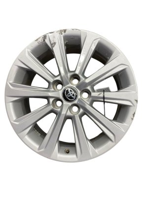 2024-2026 Toyota Grand Highlander Silver 18-Inch 10-Spoke Silver Painted Alloy Wheel (Used OEM)