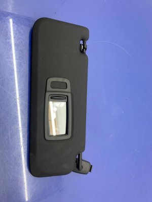 2018-2024 BMW X3 Black Illuminated Sun Visor Set - Front, Right (Passenger) (Used OEM)