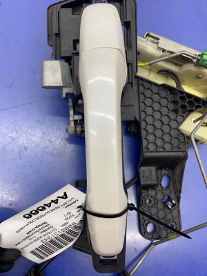 2011-2015 Lincoln MKX White Platinum Exterior Door Handle with Door Lock Assembly - Rear, Left (Driver) (Used OEM)
