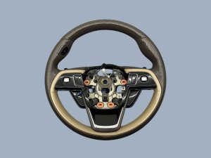 2020-2024 Lincoln Aviator Tan Heated Leather Steering Wheel without Active Steering (Used OEM)