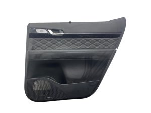 2020-2022 Hyundai Palisade Black Door Interior Trim Panel with Switches - Rear, Right (Passenger) (Used OEM)