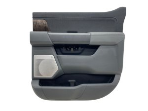 2022-2025 Ford F-150 Lightning Gray Door Interior Trim Panel - Rear, Right (Passenger) (Used OEM)