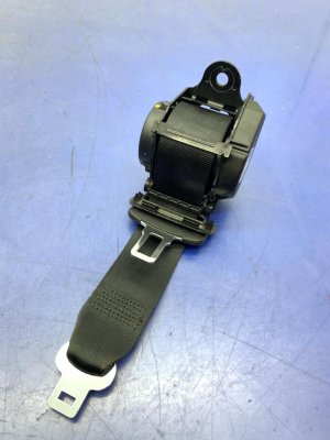 2016-2020 Jaguar XF Jet Black Center Seat Belt Assembly - Rear, Left (Driver) (Used OEM)