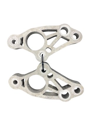 2021-2023 Ford Mustang Mach-E Suspension Subframe Reinforcement Bracket Pair - Front, Left (Driver) (Used OEM)