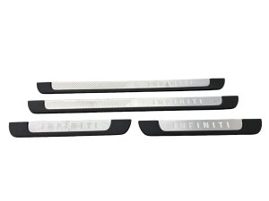 2022-2025 INFINITI QX60 Front and Rear Door Sill Scuff Plate Trim Panel Set (Used OEM)