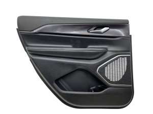 2021-2023 Jeep Grand Cherokee L Black Door Interior Trim Panel - Front, Left (Driver) (Used OEM)