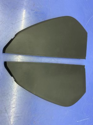 2015-2024 Porsche Macan Black Dashboard Instrument Panel End Plate Set - Front (Used OEM)