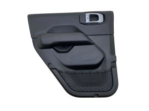 2018-2024 Jeep Wrangler Black Door Interior Trim Panel - Rear, Left (Driver) (Used OEM)