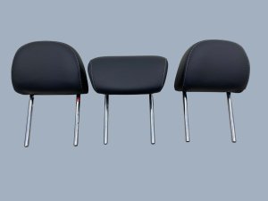 2021-2025 Audi SQ5 Black Seat Leather Headrest Set - Rear, Right (Passenger) (Used OEM)