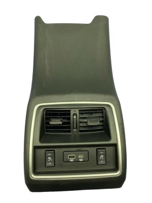 2019-2023 Nissan Murano Black Center Console Rear Trim Panel with Air Vent (Used OEM)