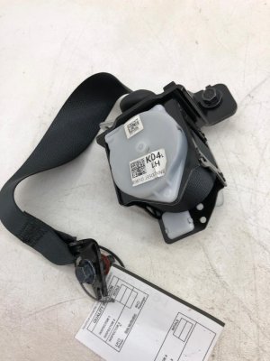 2019-2021 Hyundai Veloster Black Seat Belt Assembly - Rear, Left (Driver) (Used OEM)
