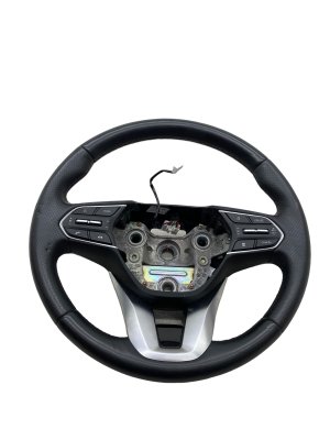 2020-2022 Hyundai Palisade Black 3-Spoke Heated Perforated Leather Steering Wheel with Switches and Paddle Shifters (Used OEM)