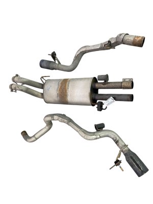 2017-2020 Ford F-150 Exhaust Muffler and Resonator Assembly with Tips (Used OEM)