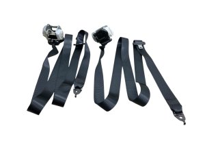 2018-2025 Lincoln Navigator Black Onyx Outer 2nd Row Seat Belt Assembly Set - Rear, Right (Passenger) (Used OEM)