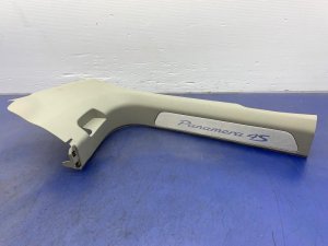 2017-2023 Porsche Panamera Gray Door Sill Plate Trim Cover - Front (Used OEM)