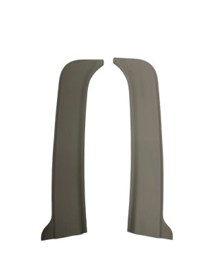 2019-2024 Ram 3500 Tan Door Fixed Glass Trim Cover Set - Rear (Used OEM)