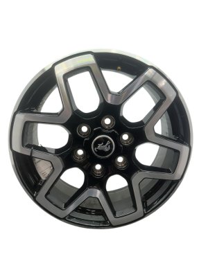 2021-2025 Ford Bronco 18-Inch 6 Double Spoke Machined Black Alloy Wheel (Used OEM)