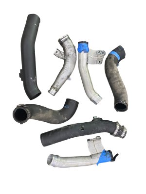 2009-2015 Nissan GT-R Turbo Intake Hose Pipe Set with Resonator (Used OEM)