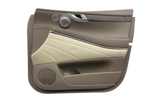 2021-2024 Genesis GV80 Beige Door Interior Trim Panel with Advanced Prestige Package - Front, Right (Passenger) (Used OEM)