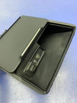 2019-2021 Genesis G70 Center Dash Storage Compartment with Jack - Front (Used OEM)