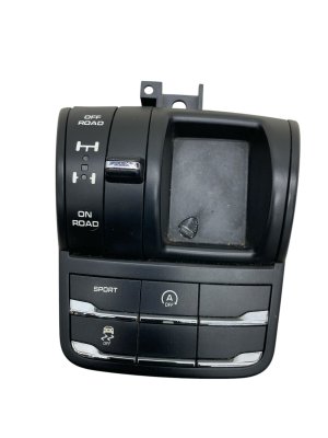2011-2018 Porsche Cayenne Center Console Suspension and Traction Control Switch Panel (Used OEM)