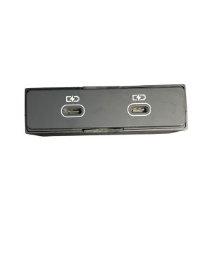 2024 Audi e-tron GT Center Console Rear Dual USB Type-C Charging Port Assembly - Front (Used OEM)