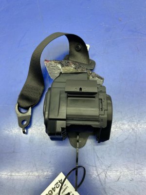 2016-2022 BMW M760i xDrive Black Seat Belt Assembly - Rear, Right (Passenger) (Used OEM)