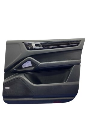 2019-2023 Porsche Cayenne Black Door Interior Trim Panel - Front, Right (Passenger) (Used OEM)