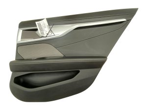2020-2024 BMW M8 Black Door Interior Trim Panel with Sunshade - Rear, Right (Passenger) (Used OEM)