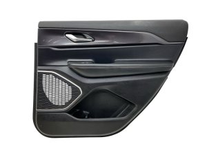 2021-2024 Jeep Grand Cherokee L Black Door Interior Trim Panel - Rear, Right (Passenger) (Used OEM)