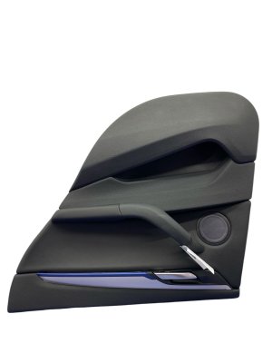 2016-2022 BMW X1 Black Door Interior Trim Panel - Rear, Right (Passenger) (Used OEM)