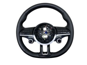 2023-2024 Maserati Grecale Black Leather Steering Wheel with Multifunction Switches (Used OEM)