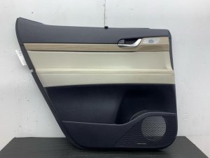 2020-2023 Hyundai Palisade Black Door Interior Trim Panel with Sun Shade - Rear, Left (Driver) (Used OEM)