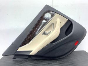 2017-2019 Mercedes-Benz E500 Beige Leather Door Interior Trim Panel - Rear, Left (Driver) (Used OEM)