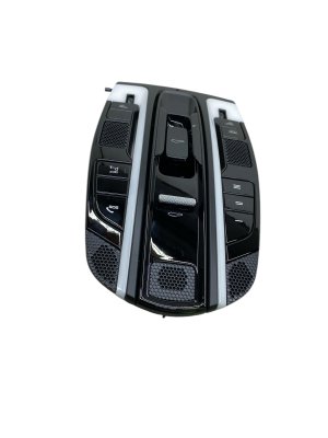 2019-2023 Porsche Cayenne Black Overhead Console with Sunroof and Garage Door Opener - Front (Used OEM)