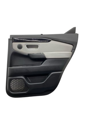 2023-2025 Honda Pilot Gray Leather Door Interior Trim Panel - Rear, Right (Passenger) (Used OEM)
