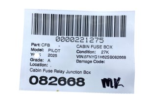 2023-2025 Honda Pilot Cabin Fuse Relay Junction Box (Used OEM)