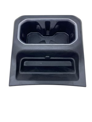2022-2023 Jeep Wagoneer Black Console 2nd Row Dual Cup Holder - Rear (Used OEM)