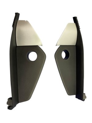 2022-2025 Jeep Wagoneer Black Dashboard End Cap Trim Panel Set (Used OEM)