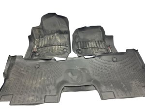 2018-2024 Lincoln Navigator Black Front and Rear Rubber Floor Mat Set (Used OEM)