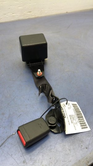 2017-2020 Genesis G80 Black Center Seat Belt Assembly with Buckle - Rear, Left (Driver) (Used OEM)