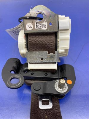 2018-2020 Ford F-150 Java (Brown) Center Inflatable Seat Belt Assembly - Rear, Right (Passenger) (Used OEM)
