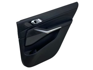 2019-2022 BMW X7 Black Door Interior Trim Panel with Sunshade - Rear, Right (Passenger) (Used OEM)
