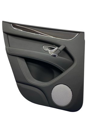 2016-2020 Bentley Bentayga Beluga (Black) Door Interior Trim Panel - Rear, Left (Driver) (Used OEM)