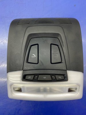 2019-2020 BMW M4 Front and Rear Overhead Roof Dome Light Console Set (Used OEM)