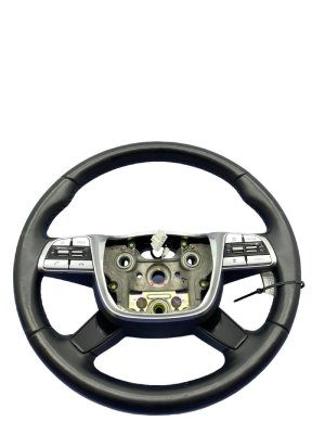 2020-2022 Kia Telluride Black Leather Steering Wheel with Cruise and Volume Control - Front (Used OEM)