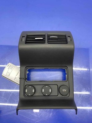 2017-2020 Jaguar F-Pace Black Center Console End Cap Trim Panel with Air Vent and USB Port - Rear (Used OEM)