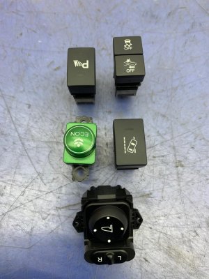 2016-2022 Honda Pilot Dashboard Control Switch Set - Front, Left (Driver) (Used OEM)