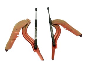 2019-2023 Hyundai Santa Fe Hood Hinge with Support Bracket and Strut - Front, Right (Passenger) (Used OEM)